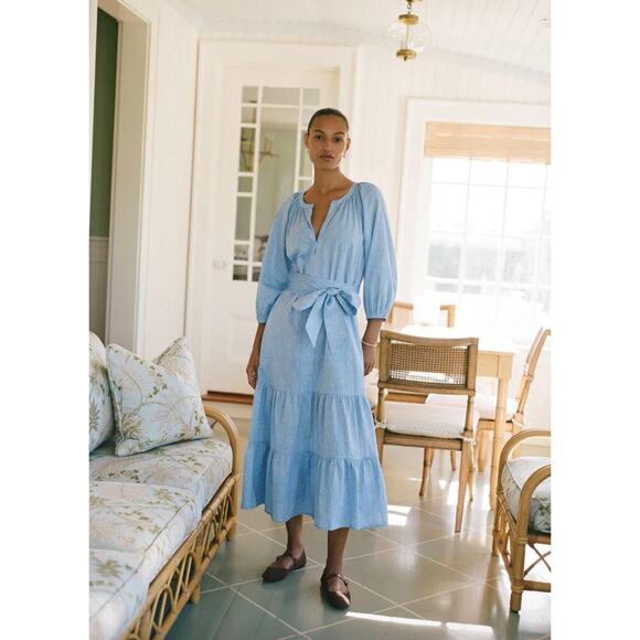 Tuckernuck Chambray Lyles Dress Sz 3XL - Picture 2 of 7